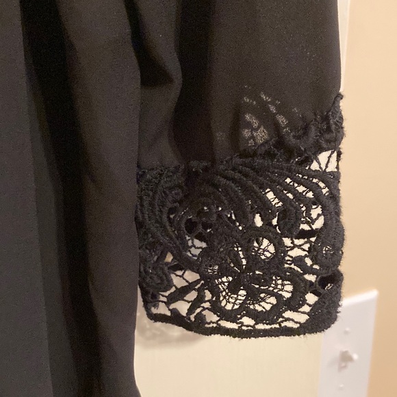 Eye Shadow black lace detail shirt - Picture 4 of 5